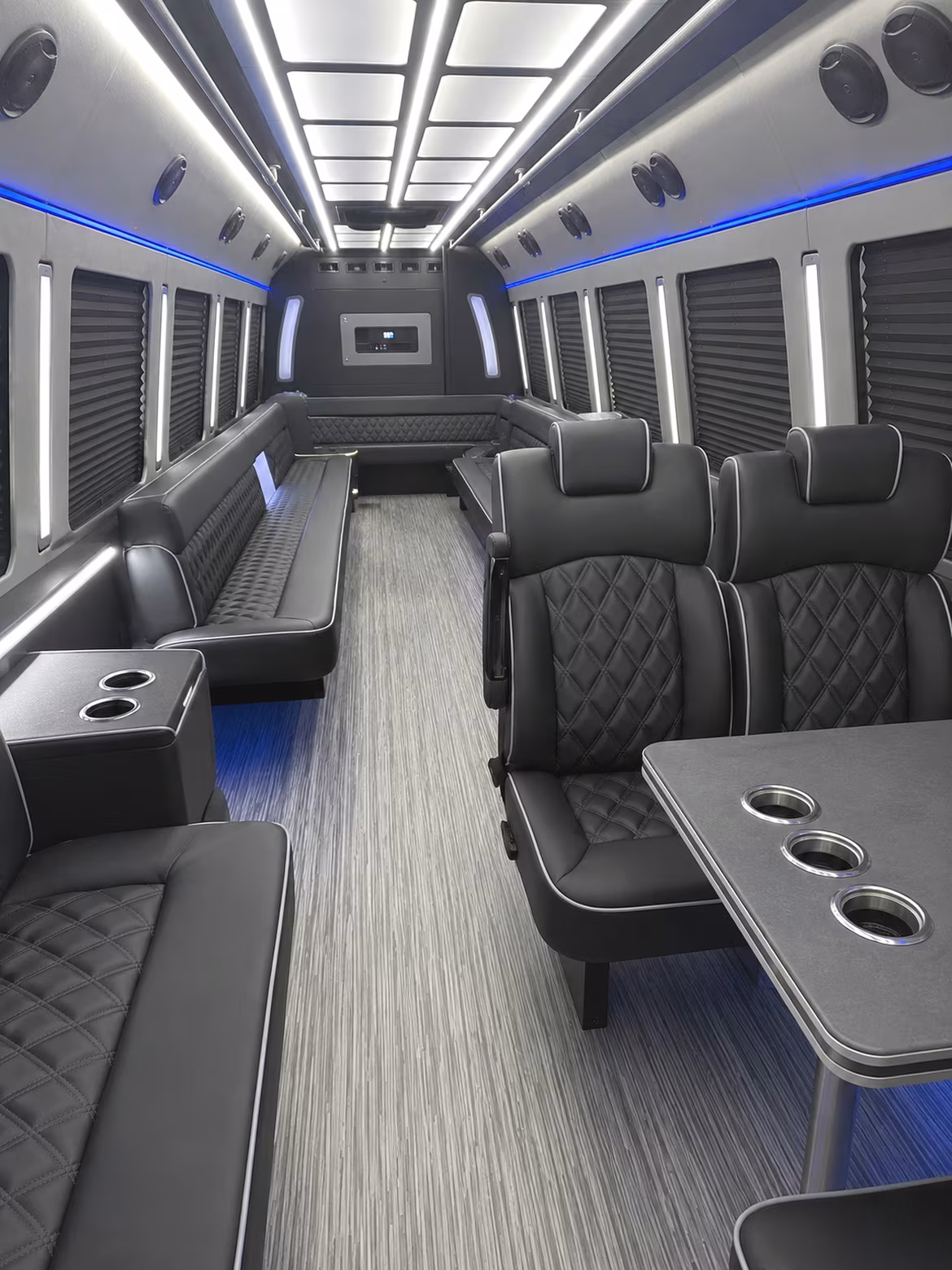 sioux falls 25 passenger party bus inside