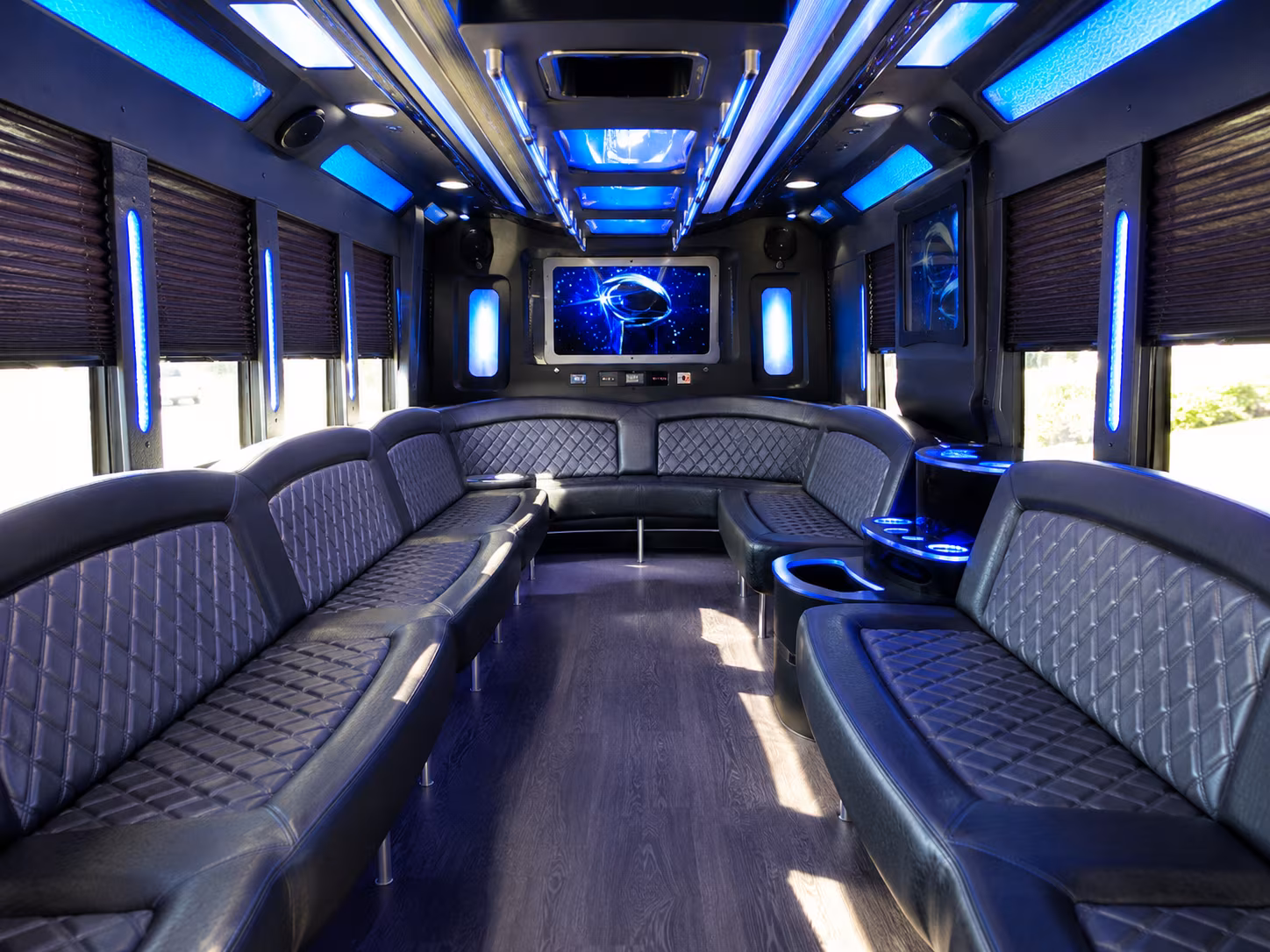 sioux falls 28 passenger party bus inside