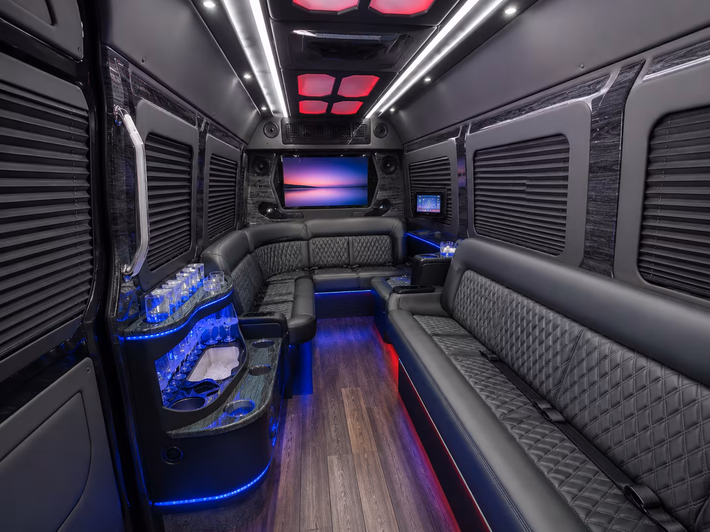 sioux falls 40 passenger party bus interior