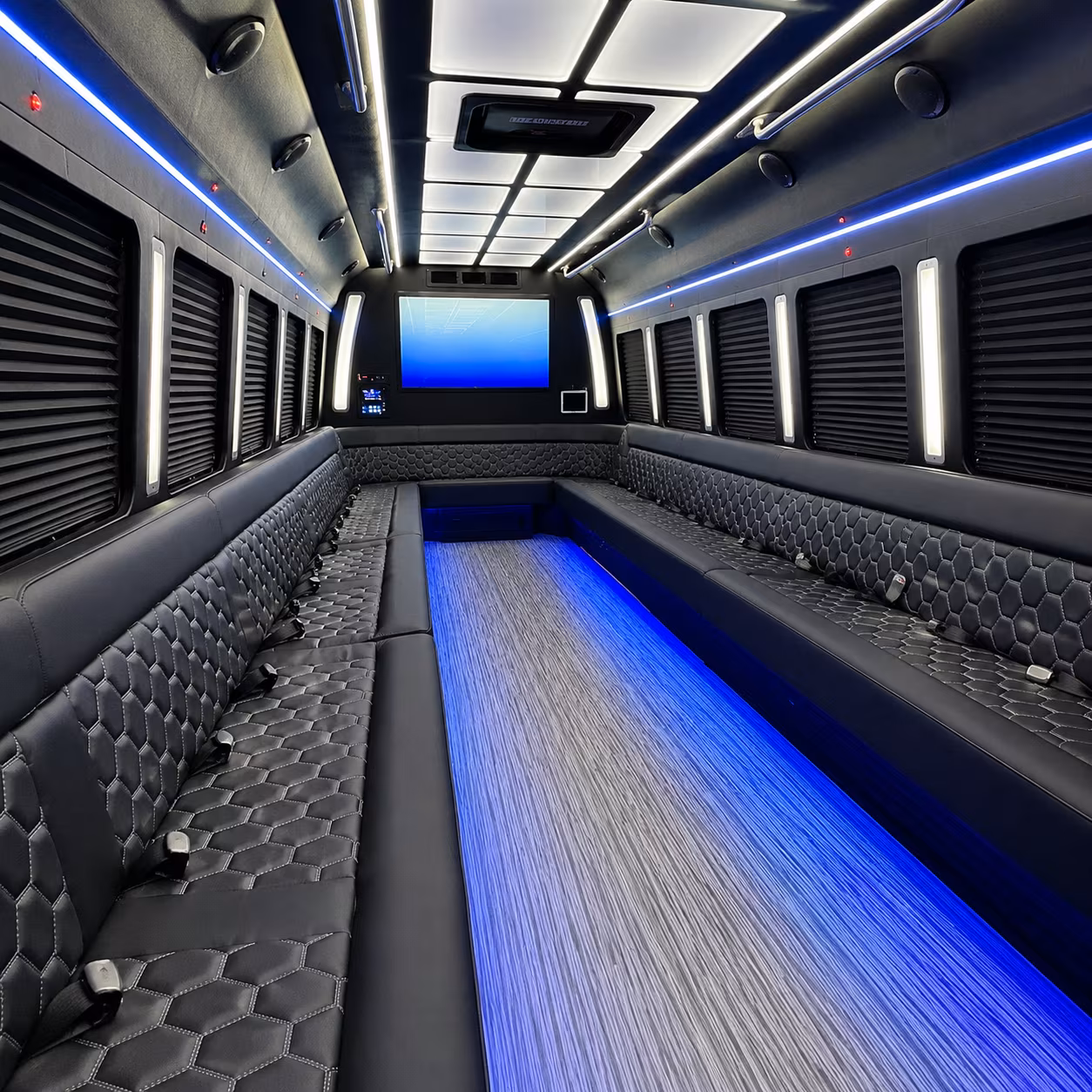 sioux falls 50 passenger party bus inside