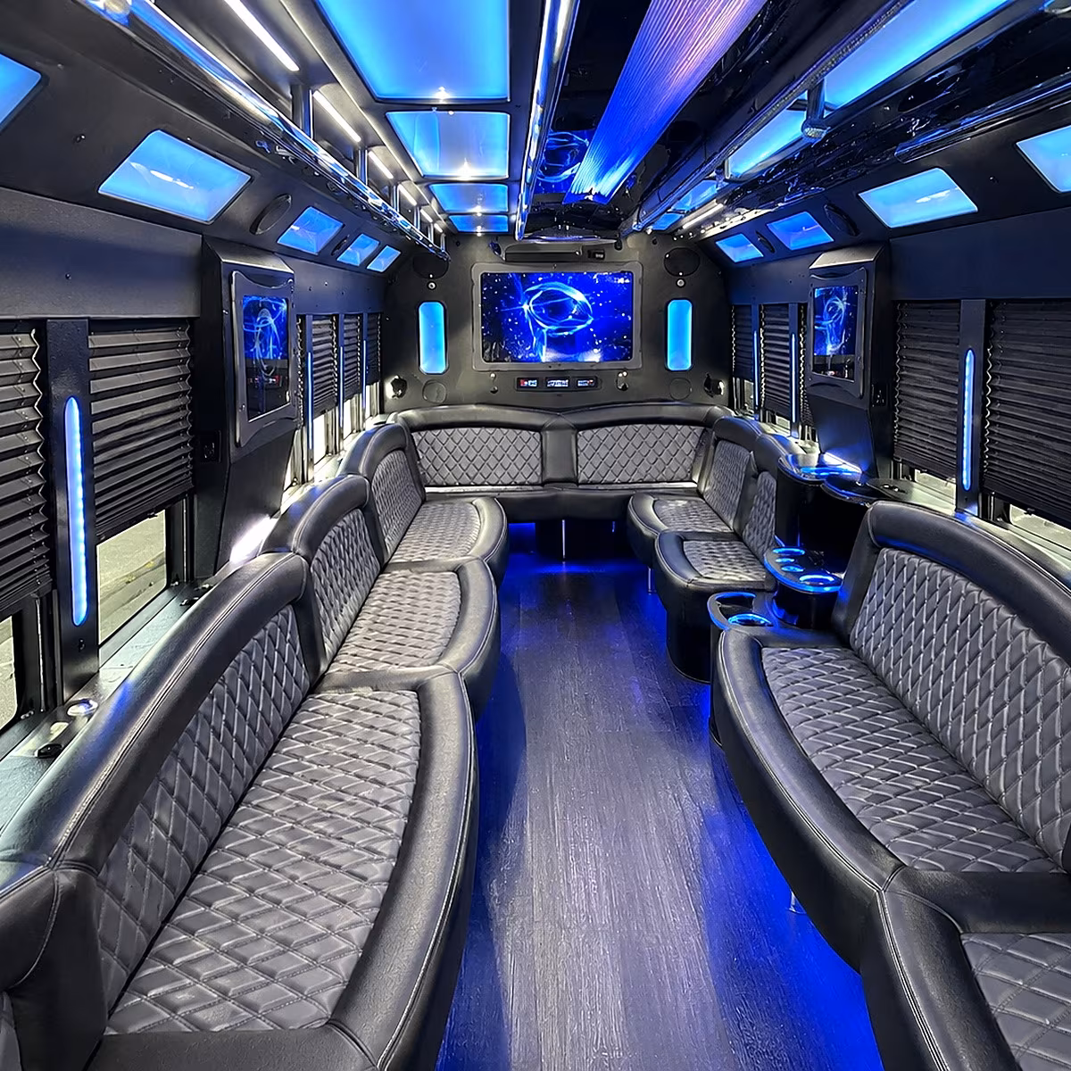 sioux falls 50 passenger party bus interior